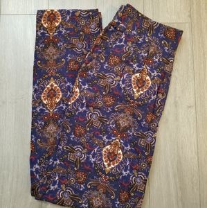 F21 Paisley/Bohemian print high-waisted pants